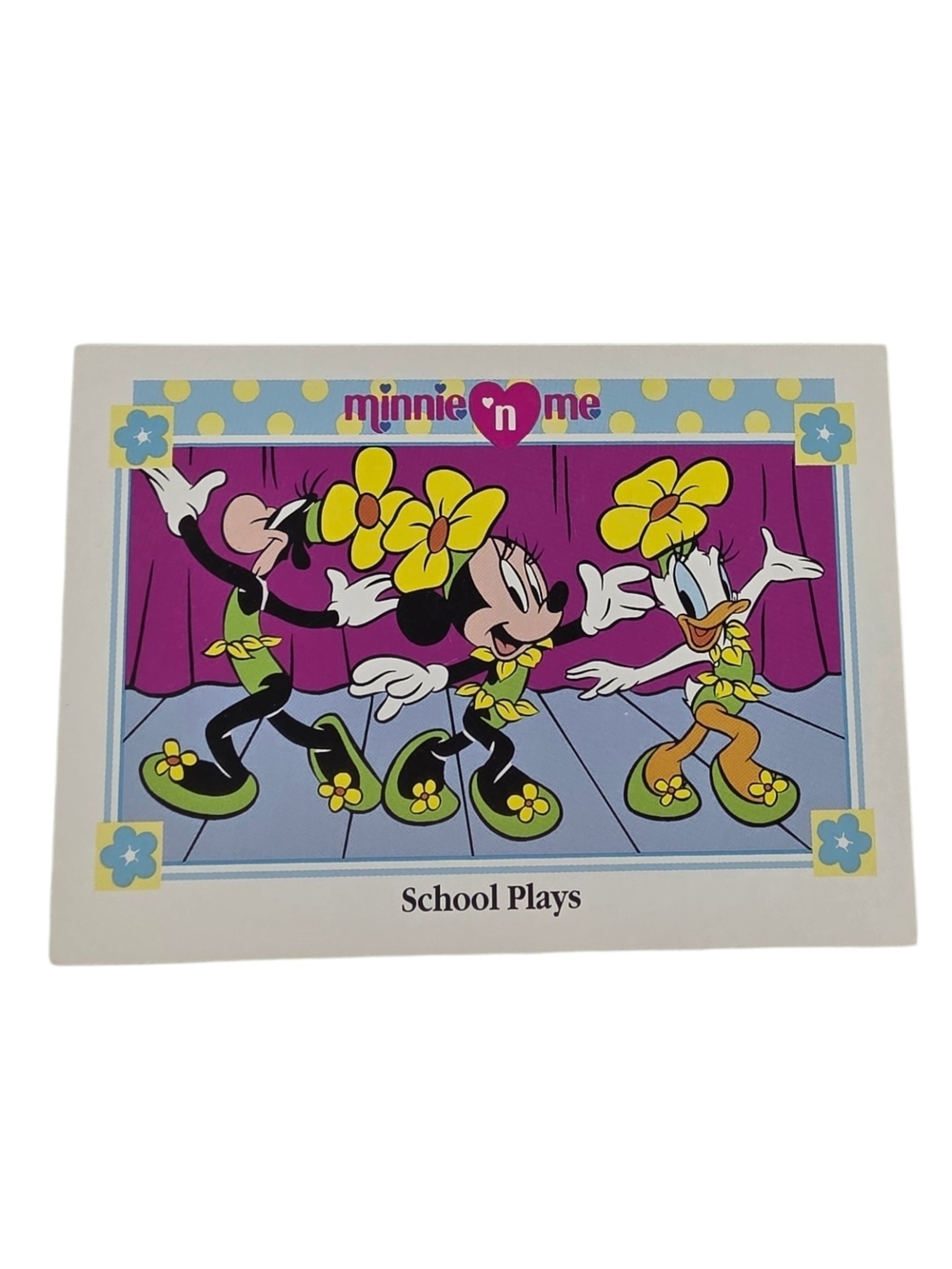 1991 Disney Minnie 'n Me Trading Card - Yellow, Purple, Pink, Blue